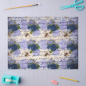 Mousseline Le Blue Bee Series Design 11 Tissu Papier (Artisanat)