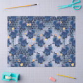 Mousseline Le Blue Bee Series Design 17 Tissus Papier (Artisanat)