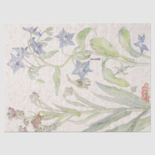 Mousseline Le fleur sauvage vintage d'ortie fleurit le papier