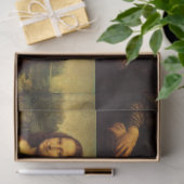 MOUSSELINE LEONARDO DA VINCI MONA LISA ART TISSUE PAPIER (Cadeau)