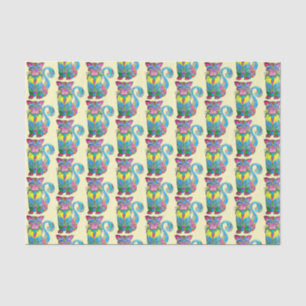 Mousseline Les chats d'Alebrije - Le papier de tissus