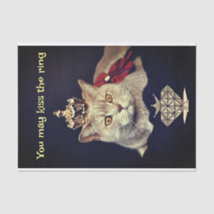 Mousseline Les chats sont le papier de tissus Kings