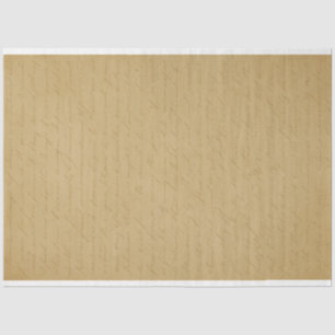 Mousseline Lettre manuscrite vintage sur papier vieilli