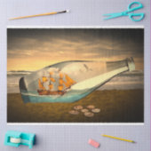 Mousseline Livraison en bouteille Papier de fond de découpage (Artisanat)