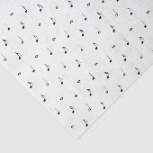 Mousseline Livre de papier sur la note de musique blanche (Détail)