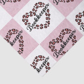 Mousseline Livre Leopard Heart Frame Papier Tissu (Détail)