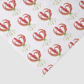 Mousseline Lys flamme Papier Tissu (Détail)