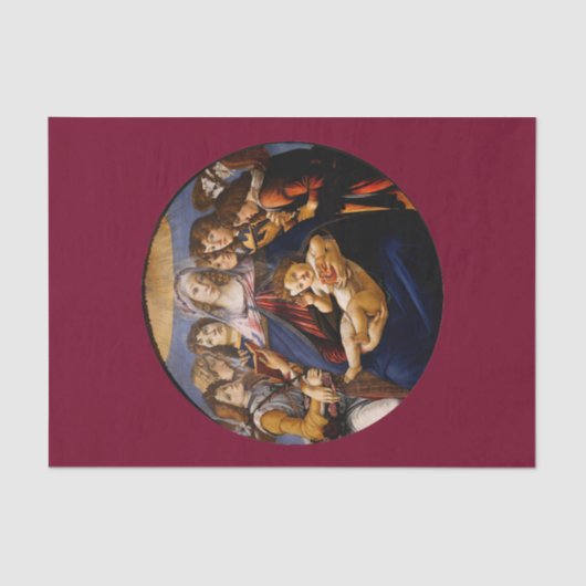 Mousseline Madonna du papier de tissus de grenade (Recto)