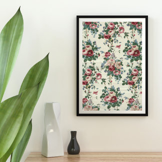 Mousseline Magnifique Bouquets Découpage papier Tissu