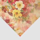 Mousseline Magnifique tableau de fleurs papier de tissus (Détail)