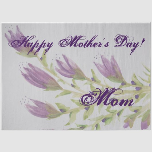 Mousseline Maman - Papier Tissu (Recto)