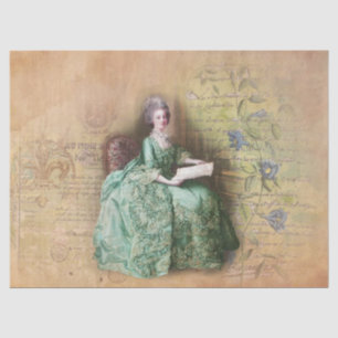 Mousseline Marie Antoinette au bureau Papier Tissu