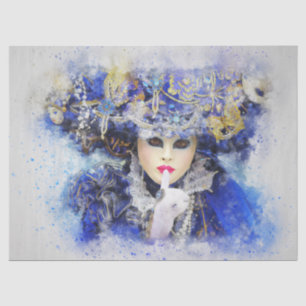Mousseline Masque Venise Art Découpage papier Tissu