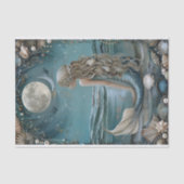 MOUSSELINE MERMAID BY MOONLIGHT DECOUPAPAGE TISSUE PAPIER (Recto)