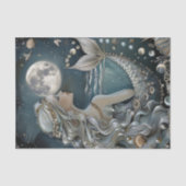 MOUSSELINE MERMAID BY MOONLIGHT DECOUPAPAGE TISSUE PAPIER (Recto)