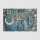 MOUSSELINE MERMAID BY MOONLIGHT DECOUPAPAGE TISSUE PAPIER (Recto)