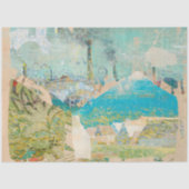 Mousseline Meuble Décoré avec Papier Découpé de Texture Vinta (Recto)