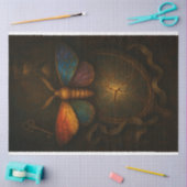 Mousseline Miroir craqué Moth et papier de découpage clé LGBT (Artisanat)