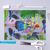 Mousseline Modèle de piste Papier papier Tissu (Artisanat)