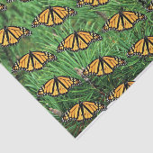 Mousseline Monarques en papier de tissus sur bouges de pin (Détail)