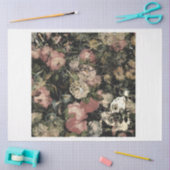 Mousseline Moody Flowers Tissus Papier (Artisanat)