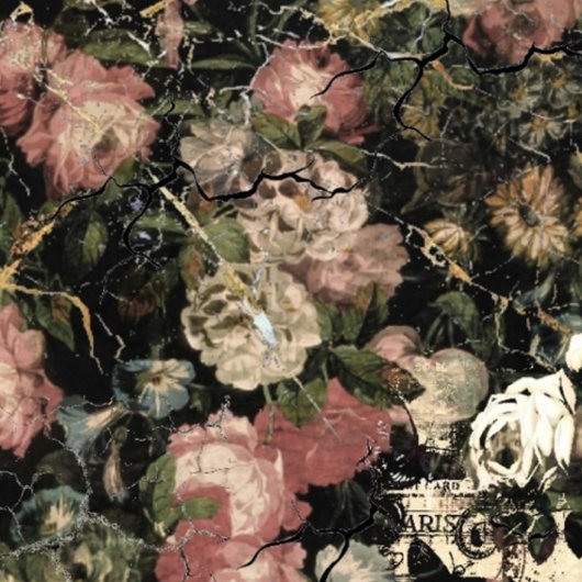 Mousseline Moody Flowers Tissus Papier