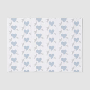 Mousseline Morsures cardiaques et requins Papier de tissus