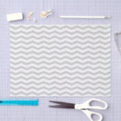 Mousseline Motif de chevron gris papier cadeau mariage (Artisanat)