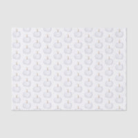 Motif de Citrouille blanc de papier tissu