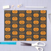 Mousseline Motif d'Halloween avec papier Citrouille (Artisanat)
