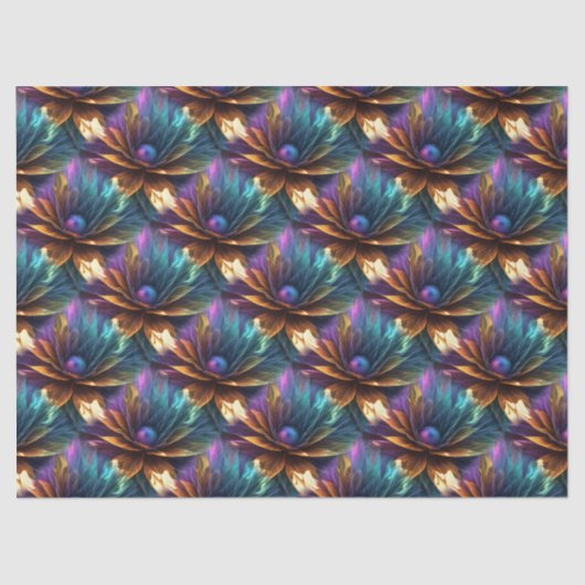 Mousseline Motifs Abstraits 60 Papier Tissu (Recto)