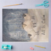 Mousseline Moutons dans la forêt d'hiver papier de tissus (Artisanat)