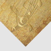 Mousseline Musique Notes Papier Vintage (Détail)