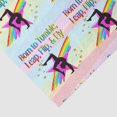 MOUSSELINE NÉ À TUMBLE GYMNASTICS TISSUE PAPIER (Détail)