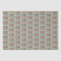 Né en 1979 papier de tissu