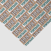 Mousseline Né en 1981 papier de tissu (Détail)