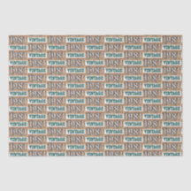 Né en 1981 papier de tissu