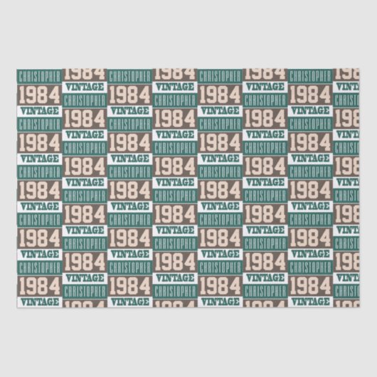 Mousseline Né en 1984 papier de tissu (Recto)