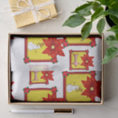 Mousseline Noël de papier de tissu décoratif (Cadeau)