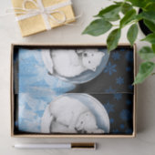 Mousseline Noël de papier de tissu décoratif (Cadeau)