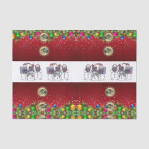 Mousseline Noël du papier de tissus