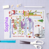 Mousseline Noël du papier de tissus (Artisanat)