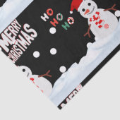 Mousseline Noël Le papier Tissu Snowman (Détail)