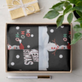 Mousseline Noël Le papier Tissu Snowman (Cadeau)