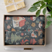 Mousseline Noël 🎄 Motif Conception sur papier de tissus (Cadeau)