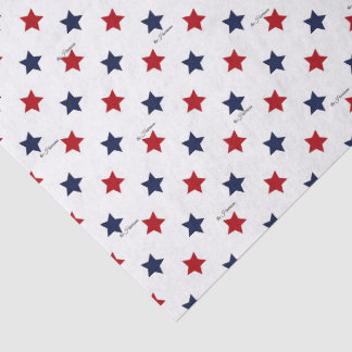 Mousseline Nom Élégant Papier Tissu Patriotique Étoiles Rouge