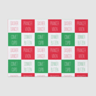 Mousseline NOMS DES RÉINDEURS Papier Tissu