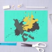 Mousseline Notes musicales Abstraites Papier de tissus (Artisanat)