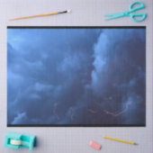 Mousseline Nuages Ciel de nuit Éclairage Découpage Papier Tis (Artisanat)