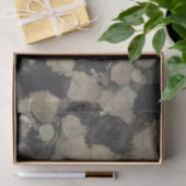 Mousseline Nuances de papier de tissus noir et or (Cadeau)